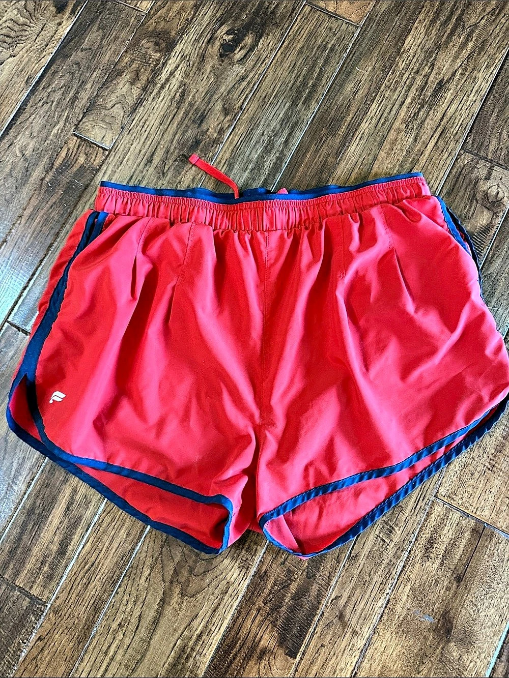 Fabletics Athletic Shorts in Red & Blue